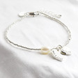 Lisa Angel Ladies' Personalised Double Charm Seed Bead & Pearl Bracelet