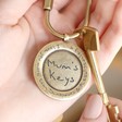 Mother's Day Personalised 'Mums Keys' Antiqued Gold Keyring