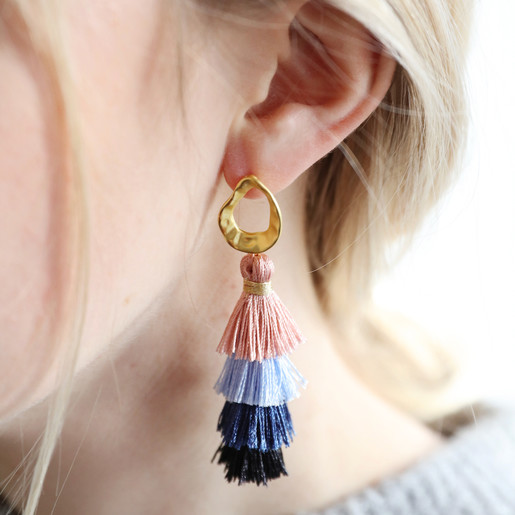 6 Pieces 3 Layered Tassel Drop Earring Pendant Charm For KeyChain DIY  Jewelry Apparel Making Height 4cm - AliExpress