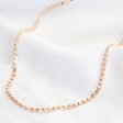 Lisa Angel Ladies' Disc Chain Necklace in Rose Gold