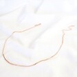 Lisa Angel Disc Chain Necklace in Rose Gold