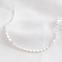 Disc Chain Necklace in Silver