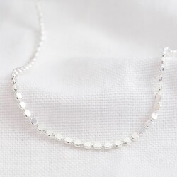 Disc Chain Necklace in Silver