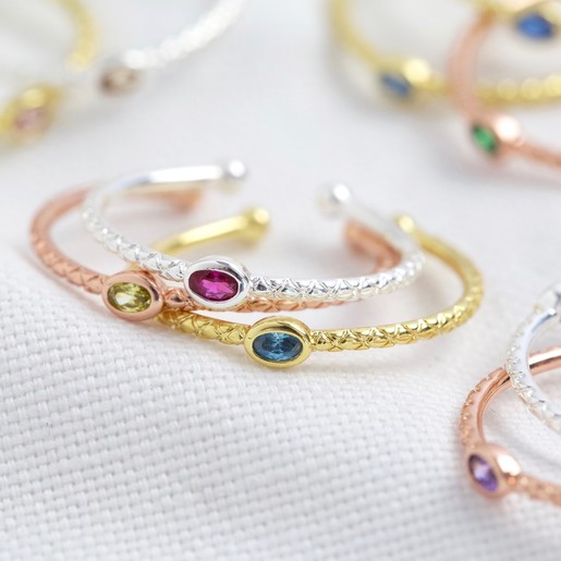 Organic Style Birthstone Ring | Lisa Angel