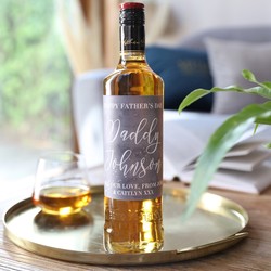 Personalised Father's Day Bottle of Famous Grouse Whisky