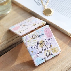 Personalised Floral 'Mum' Compact Mirror