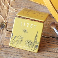 Personalised Help 'Save The Bees' Compact Mirror