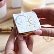 Teen's Personalised 'Never Stop Looking Up' Sun and Moon Compact Mirror