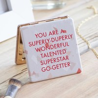 Terrazzo 'Superstar Go-Getter' Compact Mirror