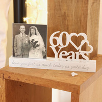 '60 Years' Anniversary 4" x 4" Photo Frame