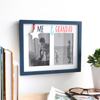 'Me & Grandad' Double 4" x 6" Photo Frame