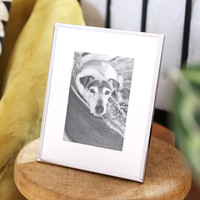 Medium Polished Silver 5" x 7" Photo Frame