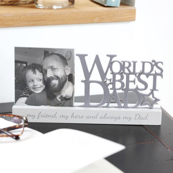 'World's Best Dad' 4" x 4" Photo Frame