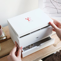Personalised Lobsters White Jewellery Box with Drawers