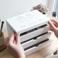 Personalised 'Your Drawing' White Jewellery Box