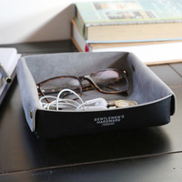 Faux Leather Accessory Tray