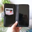 Lisa Angel Black Vegan Leather iPhone 11 Pro MAX Case and Card Holder