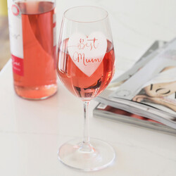Engraved 'Best Mum' Wine Glass