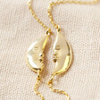 Lisa Angel Set of Two Gold Kissing Moon Friendship Bracelets
