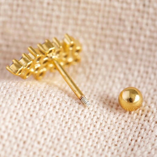 Lisa Angel Crystal Cluster Barbell