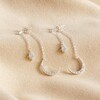 Lisa Angel Ladies' Crystal Star and Moon Double Drop Earrings in Silver