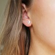 Lisa Angel Ladies' Mismatched Moon Earrings in Silver Model