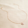 Lisa Angel Crystal Star Necklace in Rose Gold Chain Length
