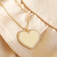 Lisa Angel Ladies' Diamante Heart Necklace in Gold