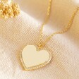 Ladies' Diamante Heart Necklace in Gold