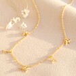 Lisa Angel Ladies' Dinosaur Charm Necklace in Gold