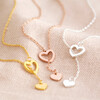 Lisa Angel Mismatched Heart Lariat necklace in all colours