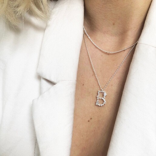 Diamond Letter K Necklace (Gold) | K necklace, Letter k necklace, Gold initial  pendant