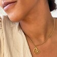 Model Wearing Lisa Angel Ladies' Lisa Angel Ladies' Gold Seashell Charm Necklace