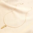 Lisa Angel Personalised Pressed Flower and Birthstone Charm Necklace