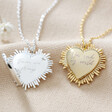 Lisa Angel Ladies' Personalised Sunbeam Heart Locket Necklace