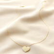 Lisa Angel Ladies' Gold Personalised Diamante Crystal Heart Necklace