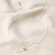 Lisa Angel Ladies' Delicate Stem Rose Pendant Necklace in Silver