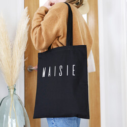 Personalised Bold Name Cotton Tote Bag
