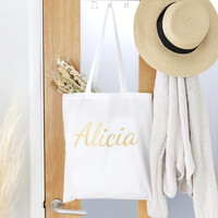 Personalised Name Cotton Tote Bag