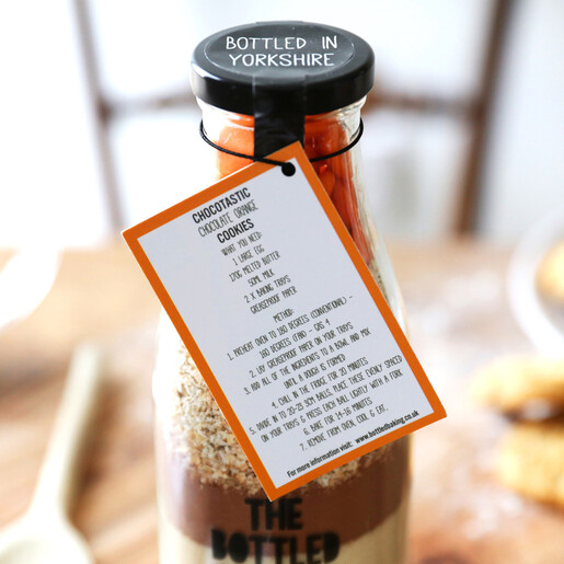 Lisa Angel Tasty The Bottled Baking Co. Chocolate Orange Cookie Mix