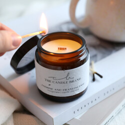 The Candle Brand Burn + Bloom Jasmine & Frankincense Candle