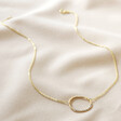 Lisa Angel Personalised Sterling Silver Organic Style Hoop Necklace