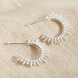 Ladies' Sterling Silver Boho Sunbeam Hoop Earrings