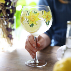 Daffodil Balloon Gin Glass