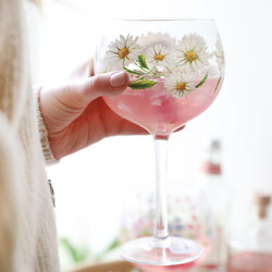 Daisy Balloon Gin Glass