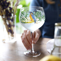 Kingfisher Balloon Gin Glass