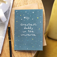 'Greatest Daddy in the Universe' Father's Day Card