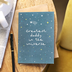'Greatest Daddy in the Universe' Father's Day Card
