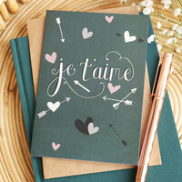 'Je t'aime' Valentine's Day Greeting Card
