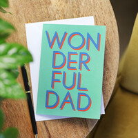 'Wonderful Dad' Father's Day Card